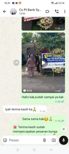 Testimonial Papan Bunga jalupanggirang